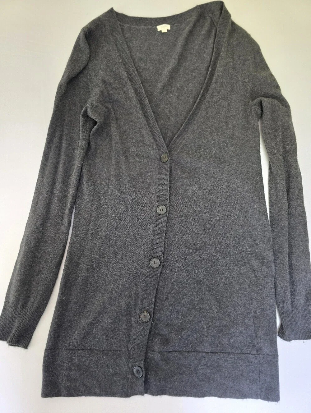 J.Crew Long Button Cardigan Merino Wool Cashmere Blend Sweater Size Small